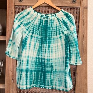 💚BUY 3 for $15💚 💚Mudd Tie Dye 3/4 Sleeve Girls Rayon Top size 16